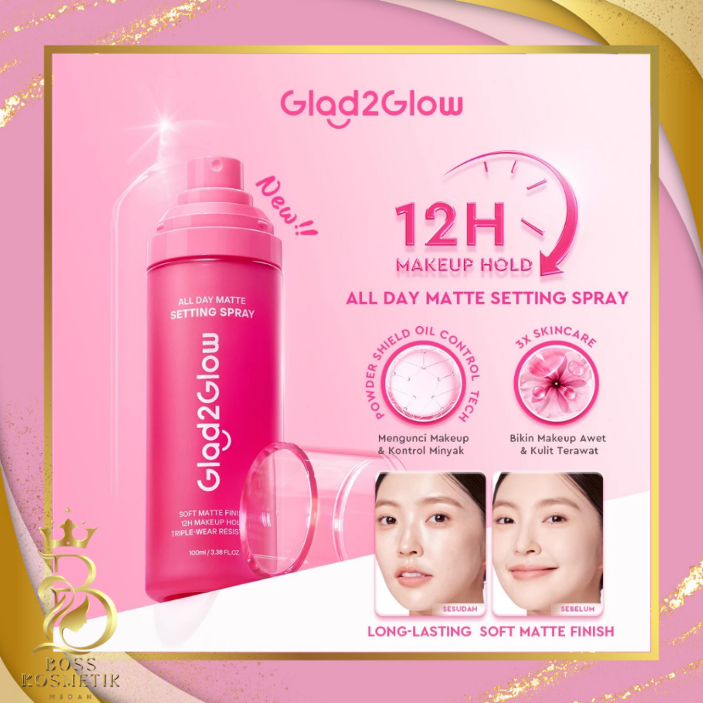 Glad2Glow All Day Matte Setting Spray 100ML