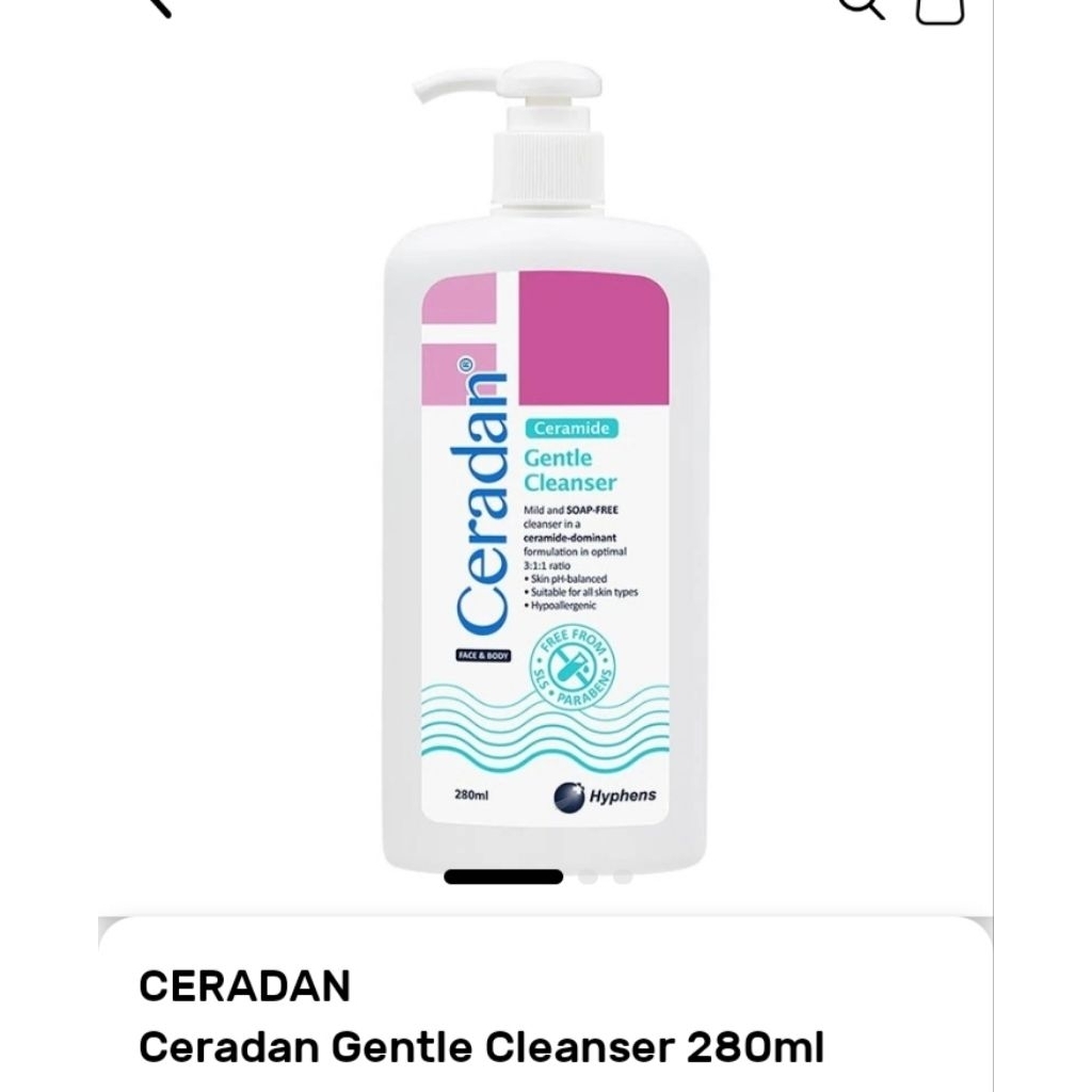 Ceradan gentle cleanser 280ml
