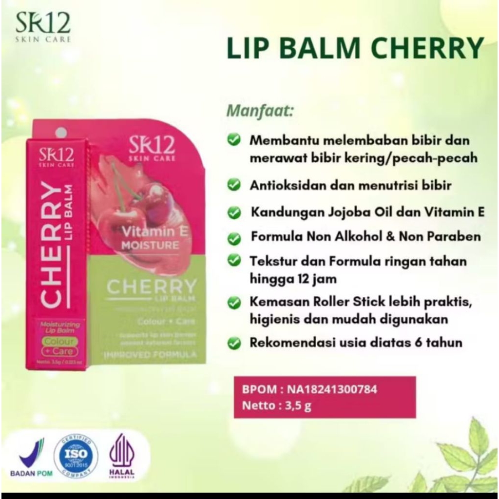 SR12LipBalmCherryMoisturizer