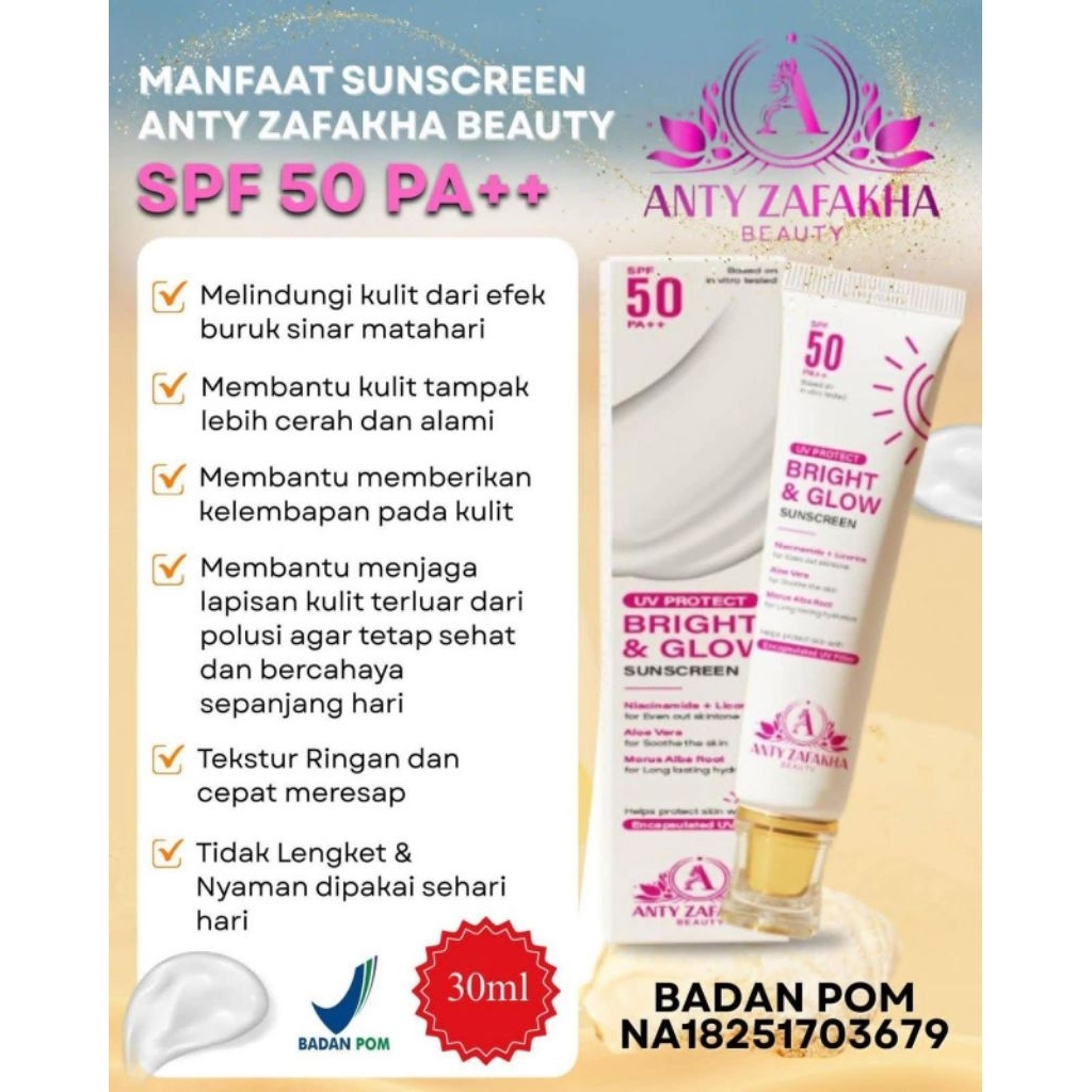 Sunscreen bright & glow
