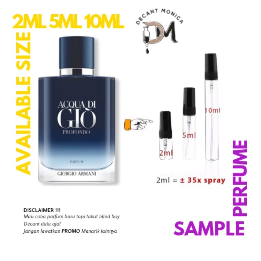 Decant sample ADG Profondo PARFUM 2ml 5ml 10ml