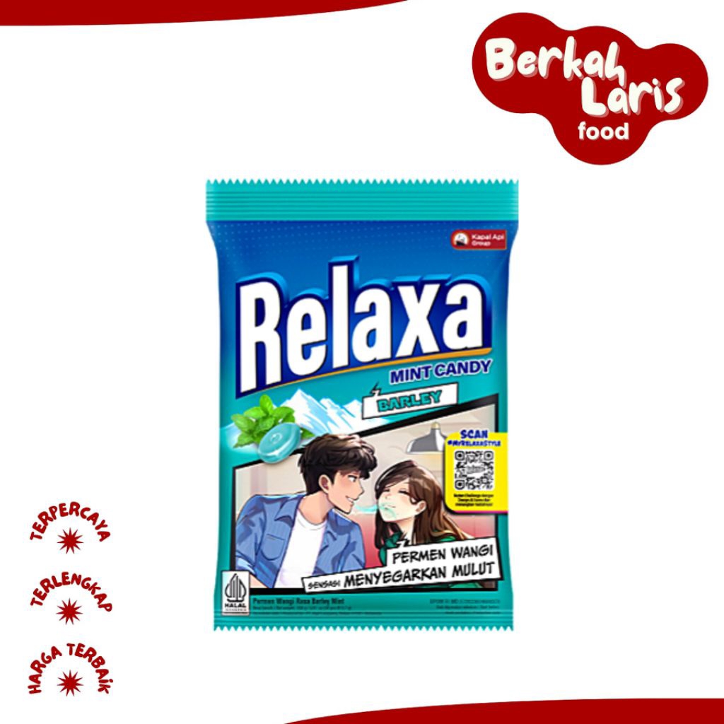 Relaxa Permen Barley Mint 108 gr