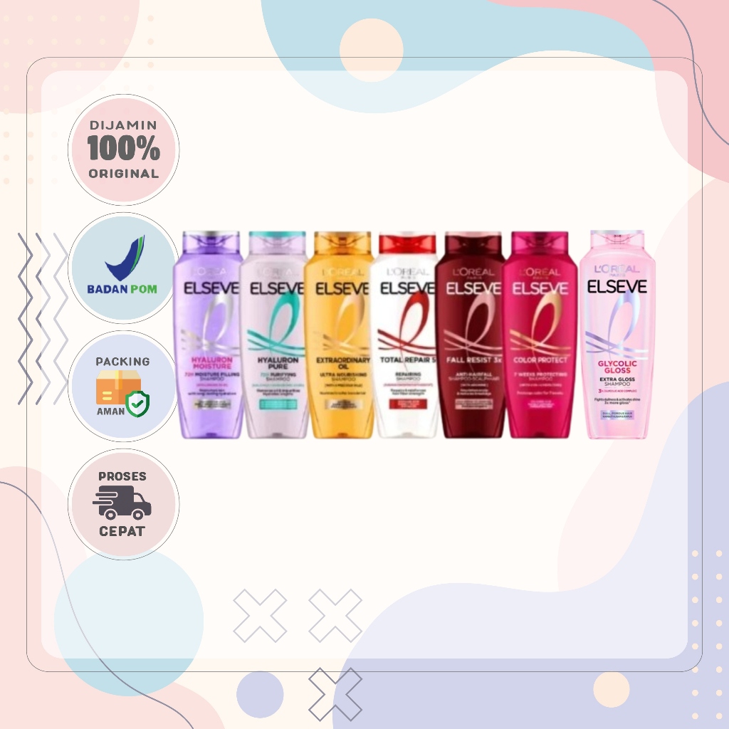 L'OREAL PARIS ELSEVE SHAMPOO 200ML|CONDITIONER 175ML ALL VARIANT