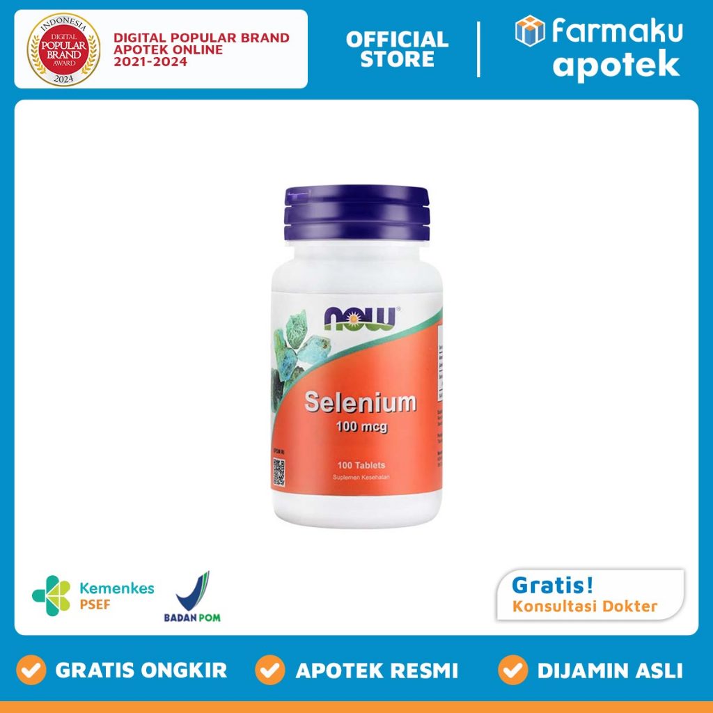 Now Selenium 100 mcg Botol 100 Tablet - TMG
