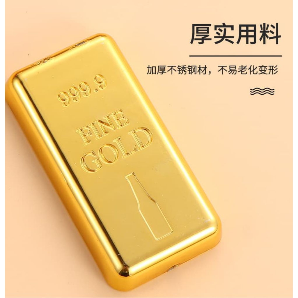 alat pembuka botol model gold bar