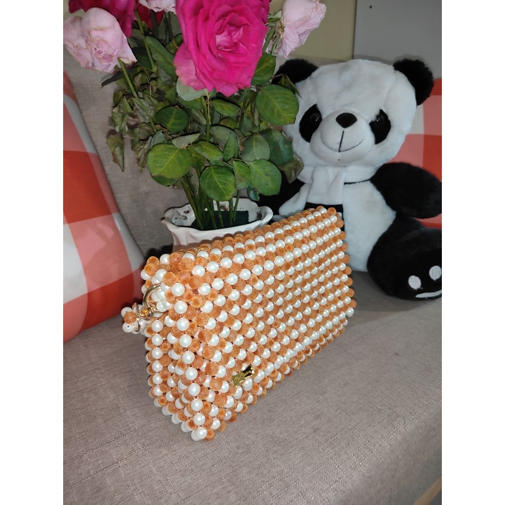 Orange bloom bag