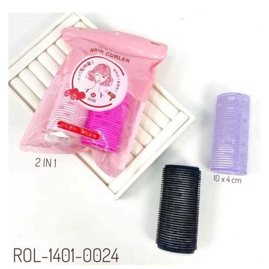 Roll Poni Rambut Tempel 2 in 1