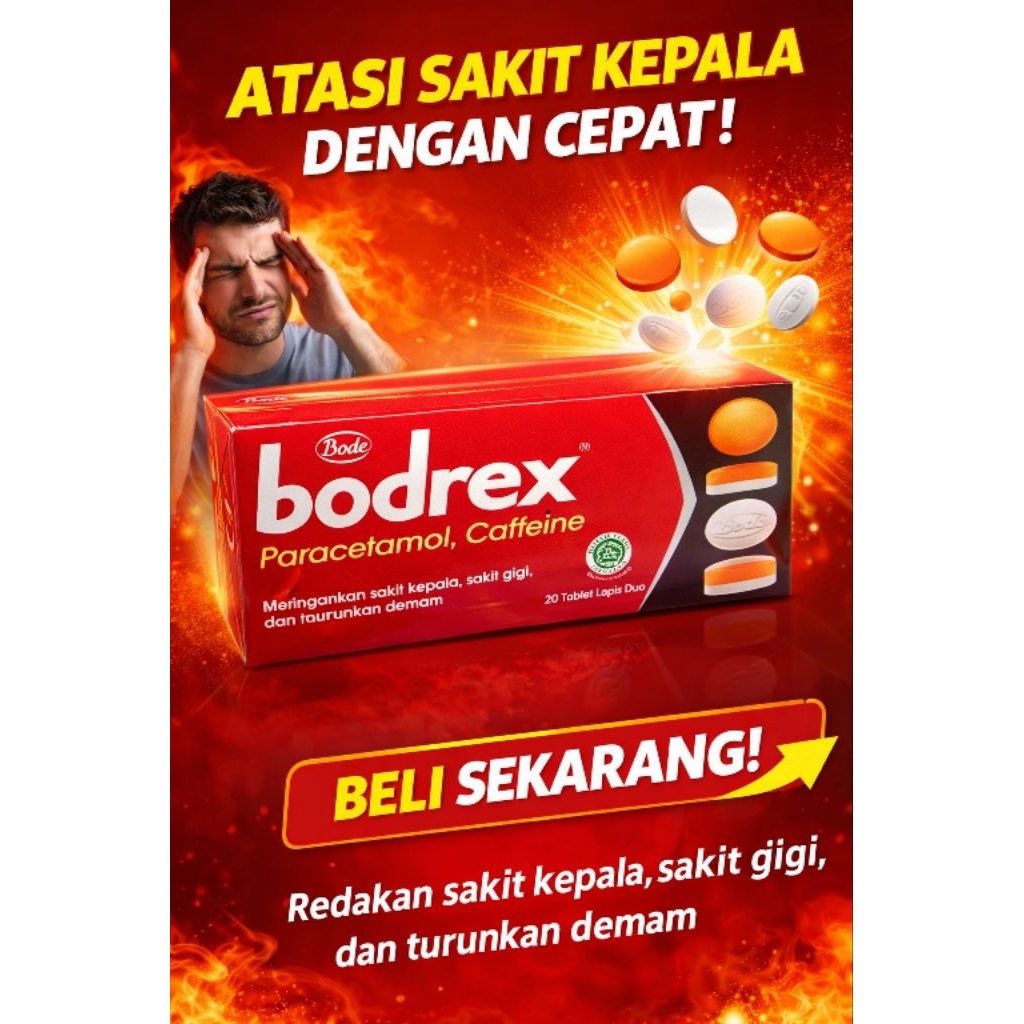 BODREX,1kotak isi 20 tablet