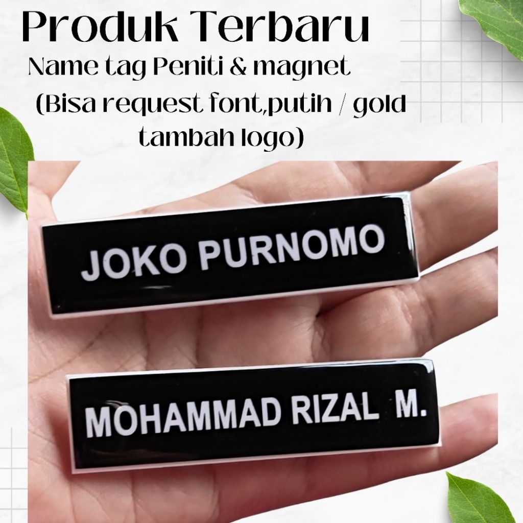 Name tag peniti