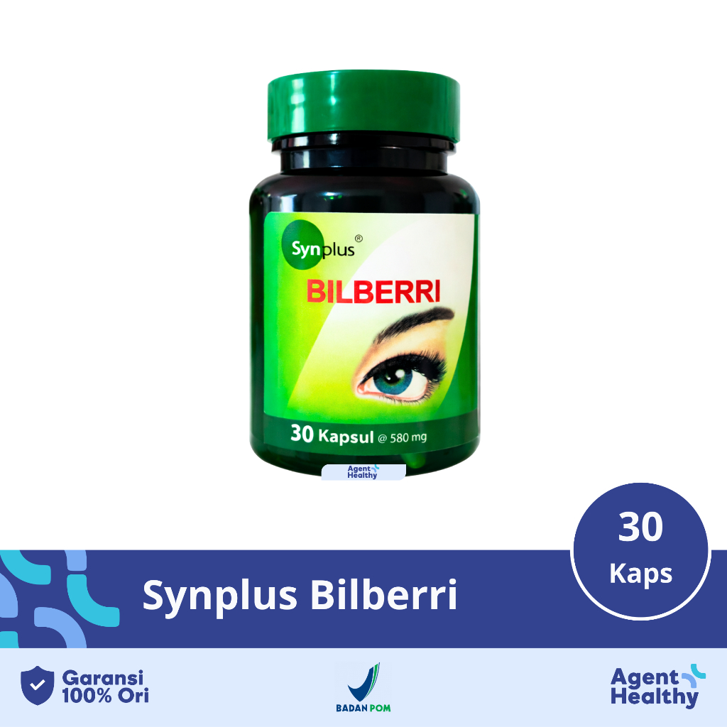 Synplus Bilberry isi 30 Kapsul – Suplemen Kesehatan Mata