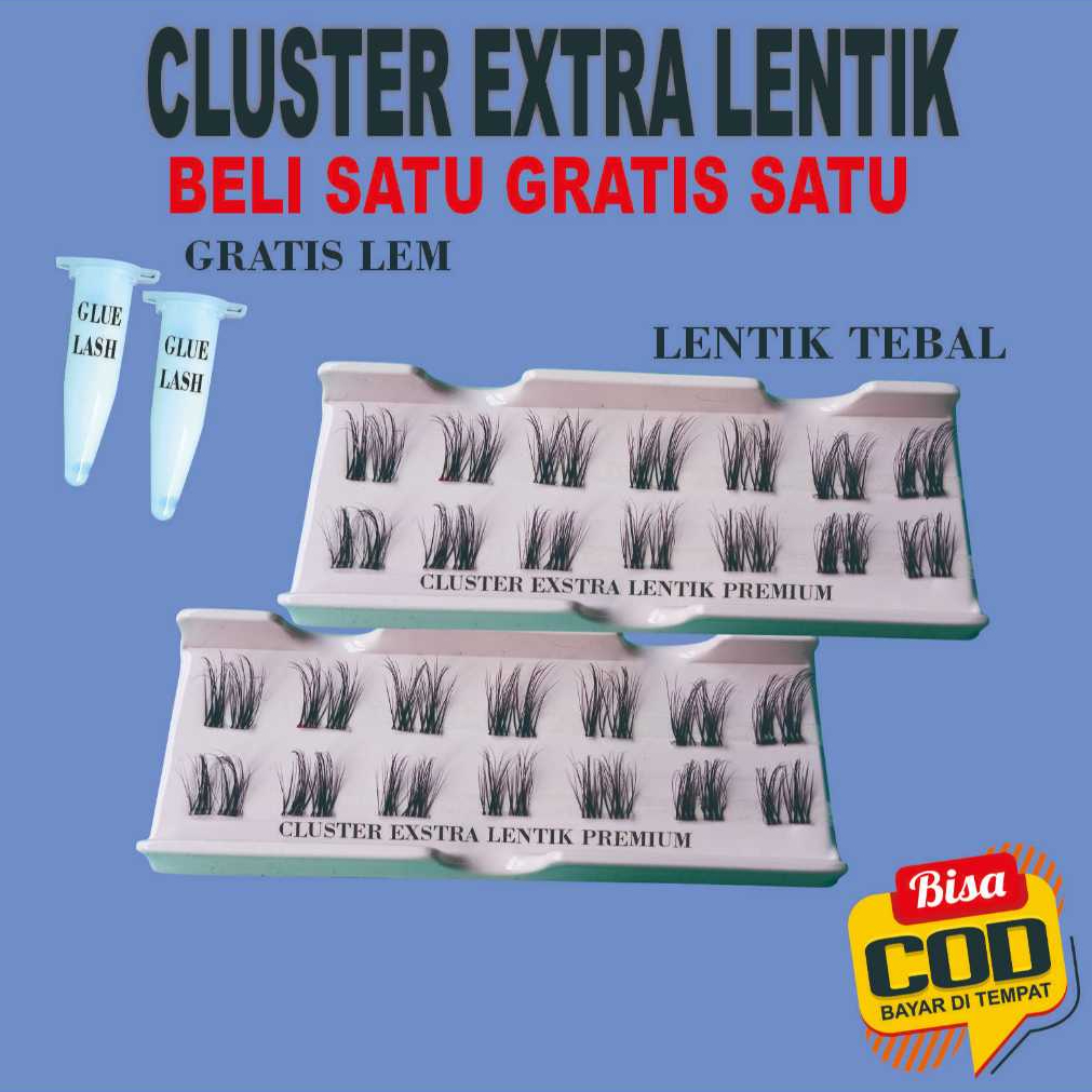 BULU MATA CLUSTER EXTRA LENTIK DAN TEBAL.BISA (COD)