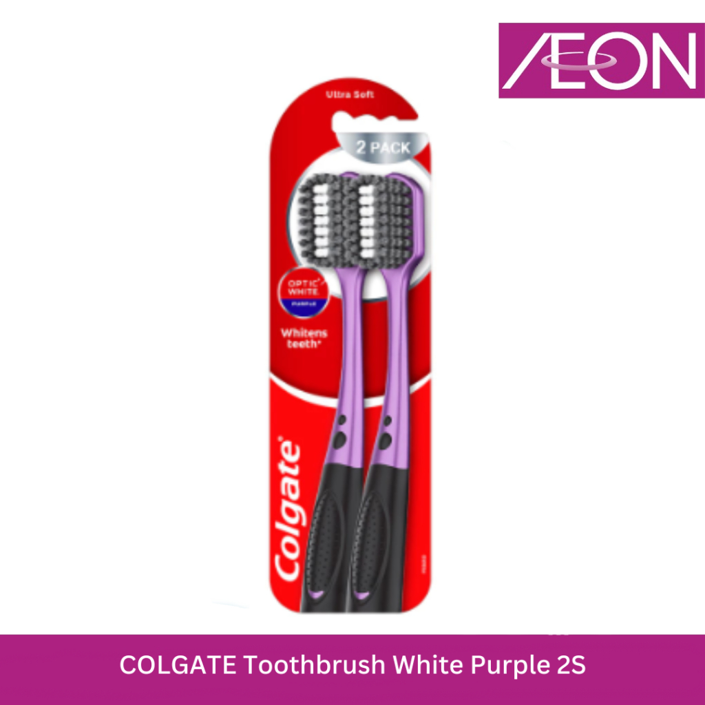 COLGATE Toothbrush White Purple 2S