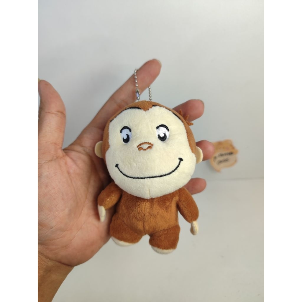 boneka curious George original mini keychain
