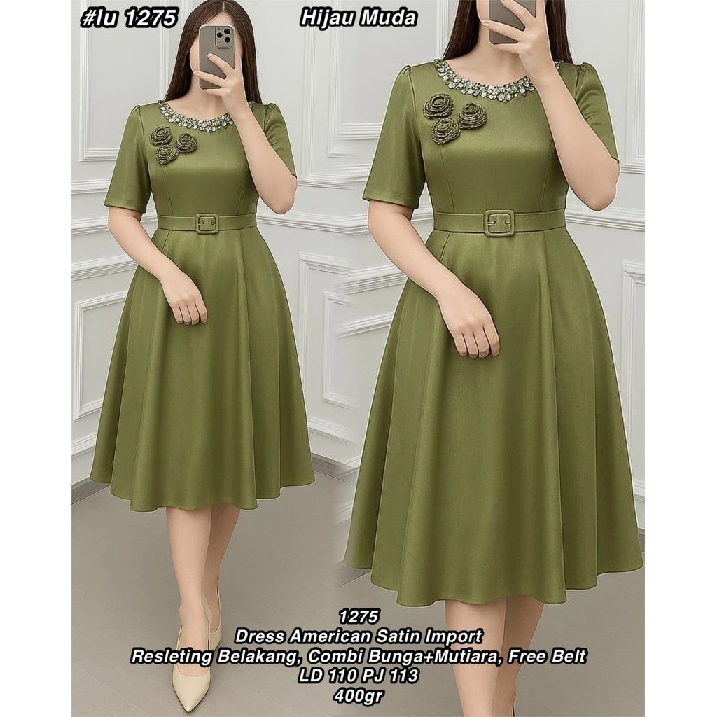 DRES AMERICAN SATIN IMPORT 1275 2PCS