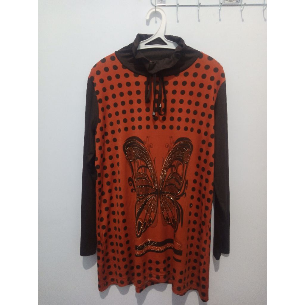 blouse polkadot premium