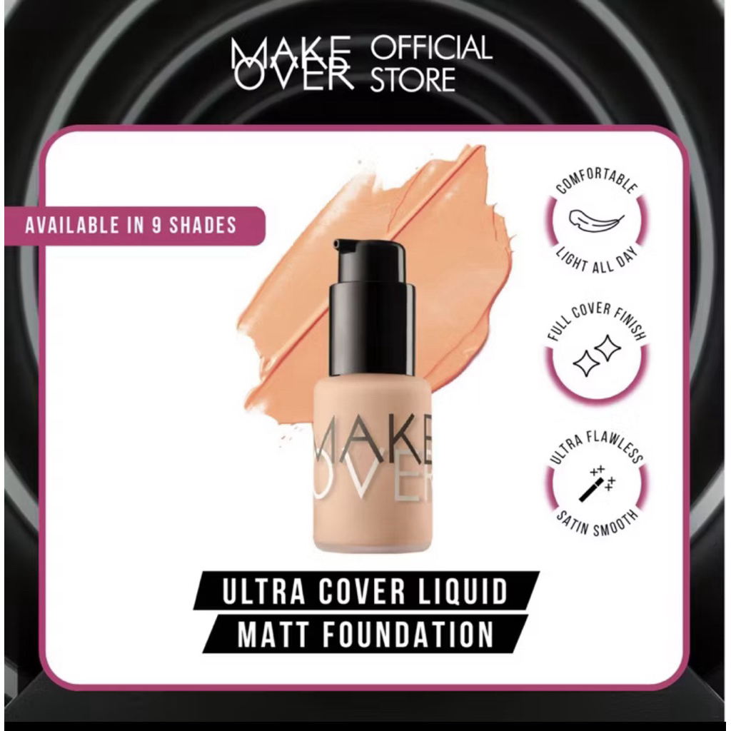 MAKE OVER Ultra Cover Liquid Matt Foundation