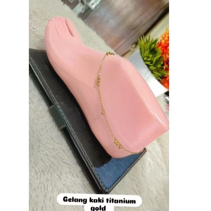 gelang kaki jedar titanium