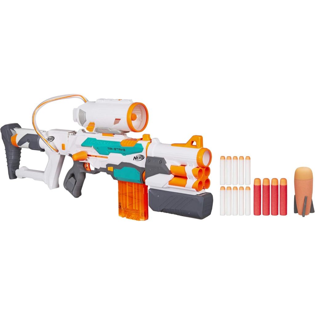 Nerf Modulus Tri-Strike Blaster With Rocket