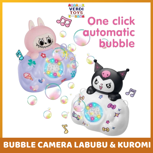 [COD]Mainan Anak Bubble Camera Cute Animal/Kuromi dan Labubu
