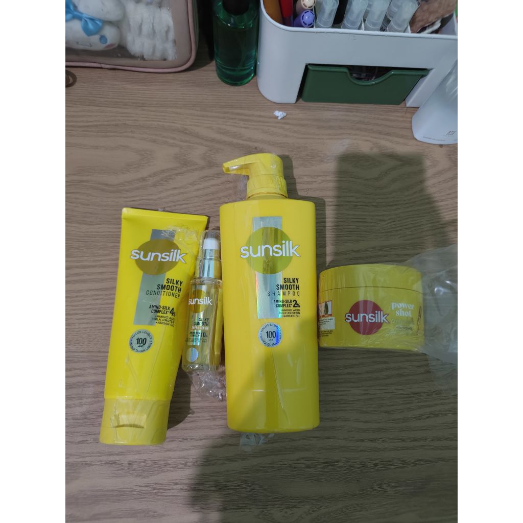 Sunsilk shampo 400ml, serum, conditioner,creambath