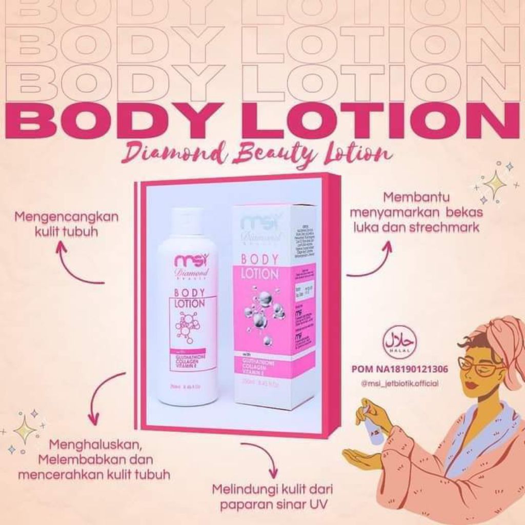 body lotion MSI 7 btl plan A