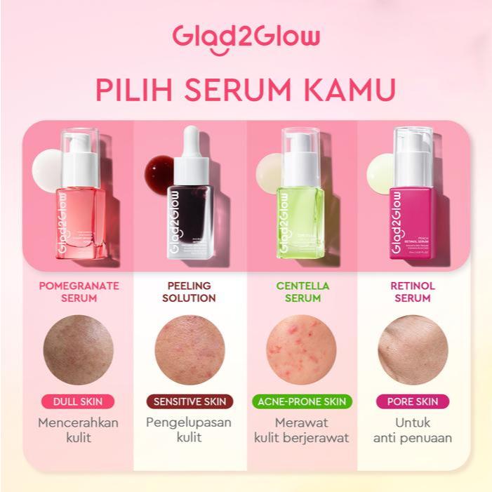 SERUM GLAD2GLOW PELLING SOLUTION & POWER BRIGHT SERUM
