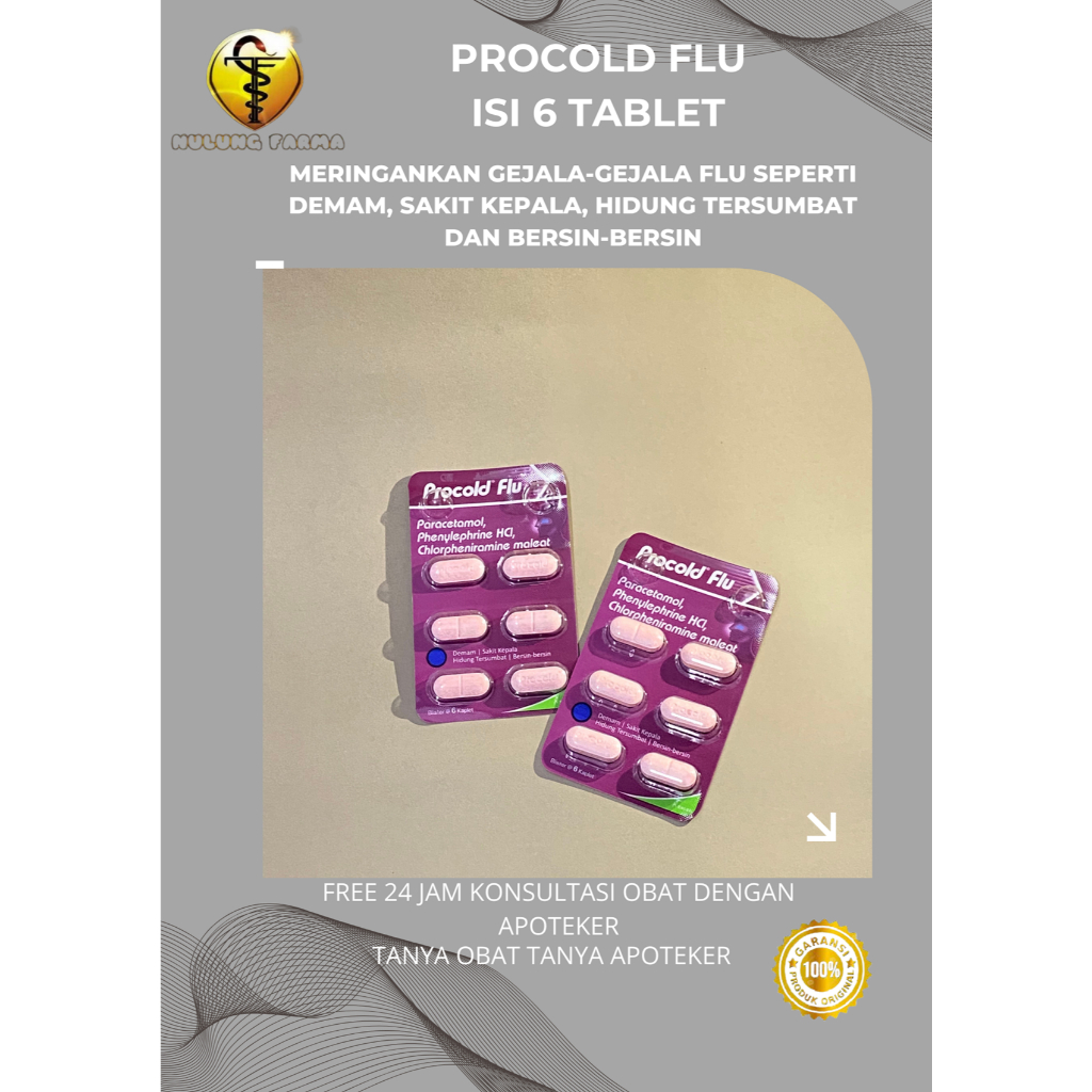 PROCOLD FLU 1 STRIP @6 TABLET