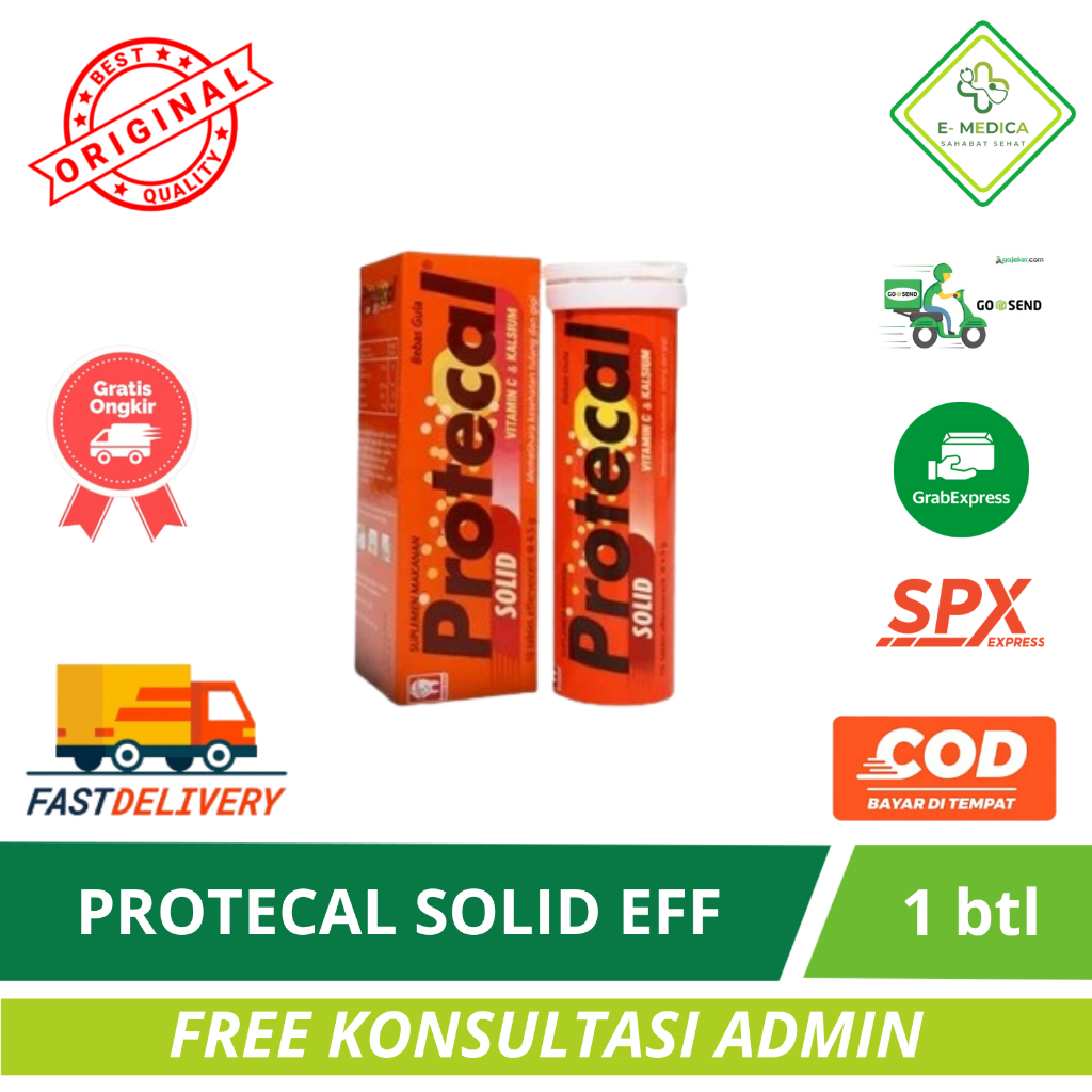 Protecal solid effervescent 10 s