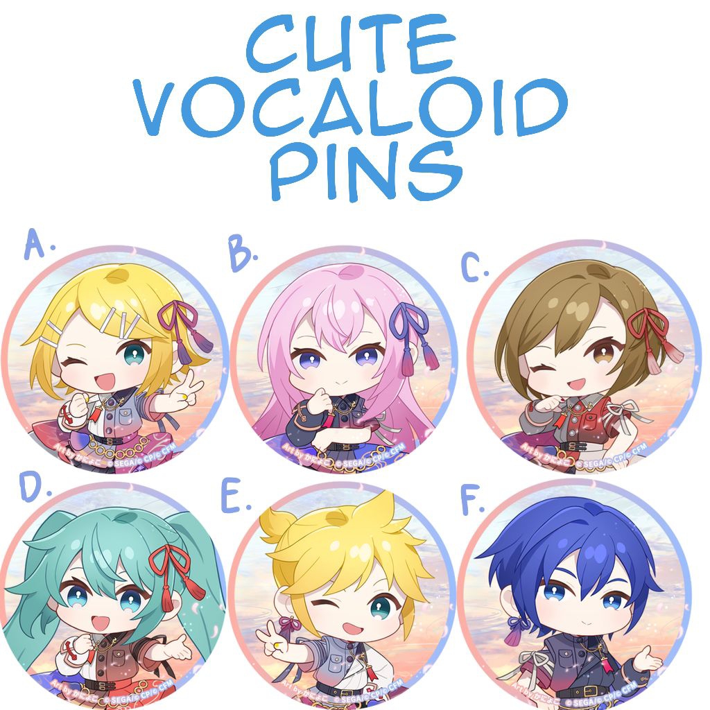 vocaloid glossy pin