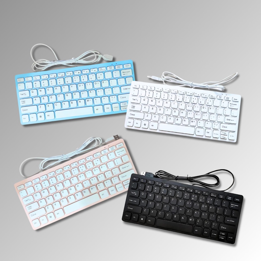 KEYBOARD MINI KABEL USB - PINK
