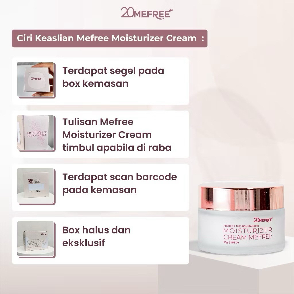 20 Mefree Moisturizer cream mefree
