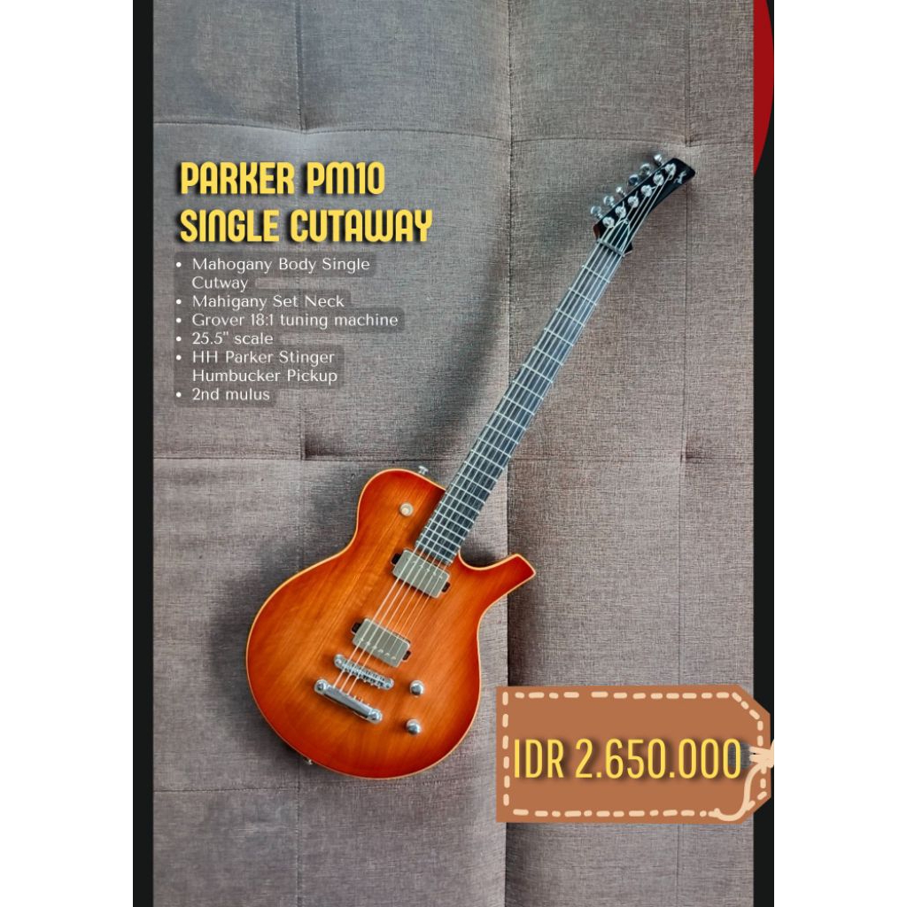 Parker pm10 single cutaway les paul plus admin 10%