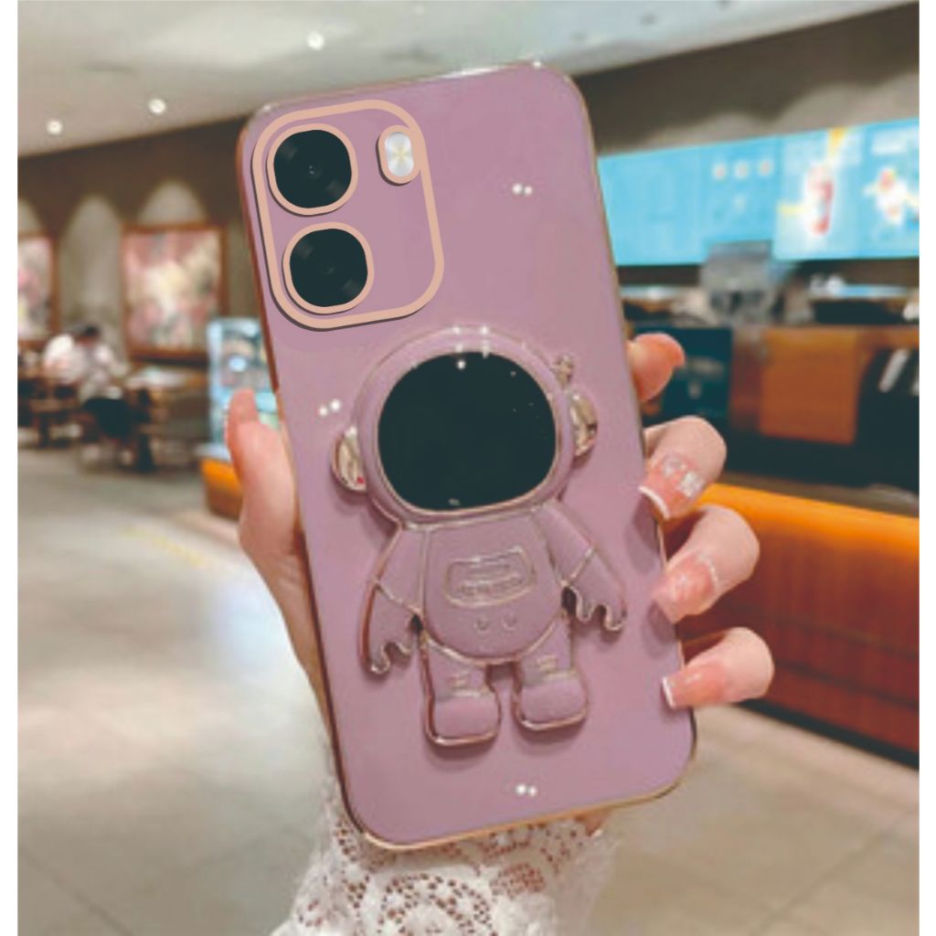 Case Oppo A6X A6 Softcase Plating Standing Astronot