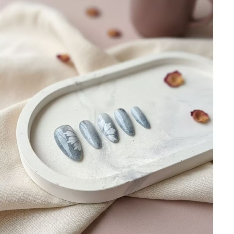 Blue Luxury Handmade Press on Nails
