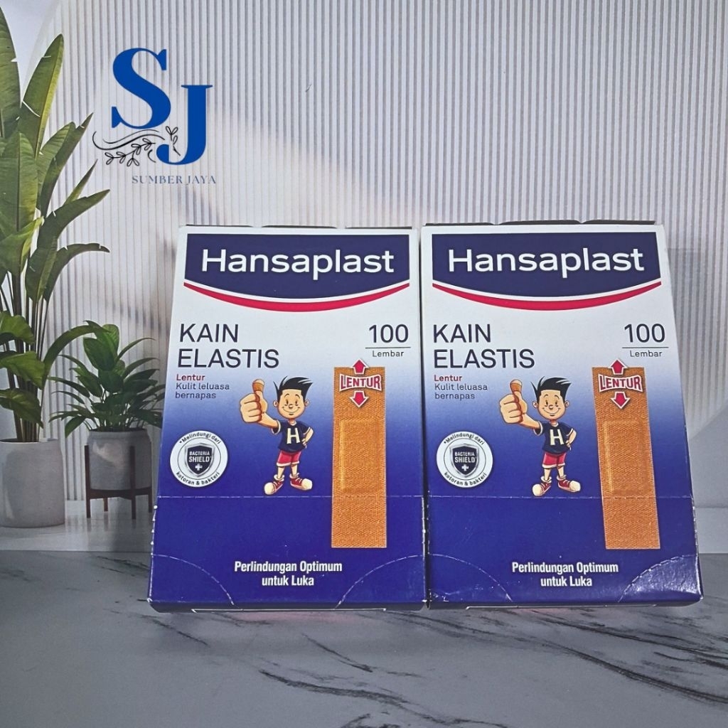 PLESTER HANSAPLAST KAIN ELASTIS 100 LEMBAR