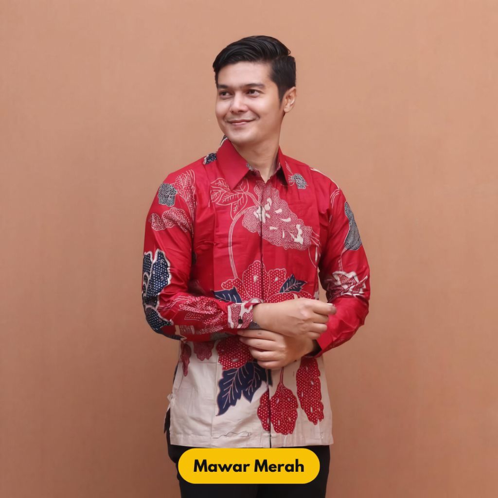 kemeja batik pria modern
