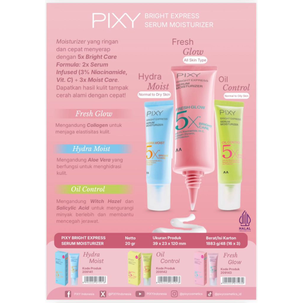 PIXY BRIGHT EXPRESS SERUM MOISTURIZER