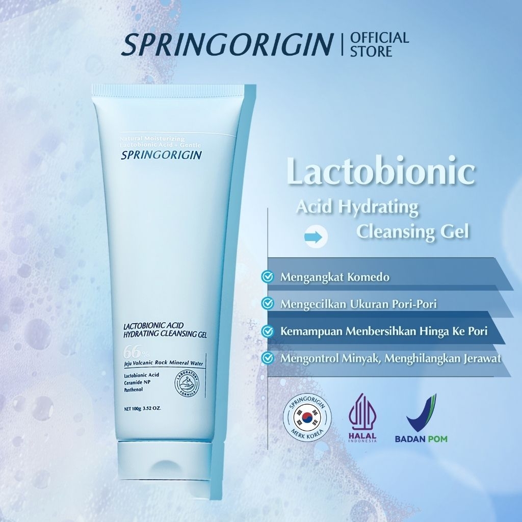 Springorigin Lactobionic Acid Hydrating Gel Cleanser BPOM