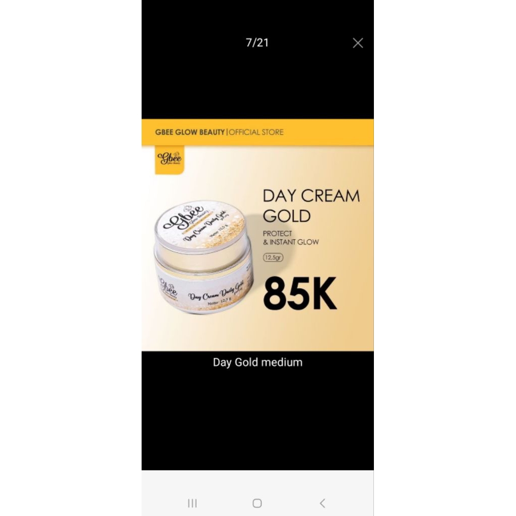 Day cream gold medium