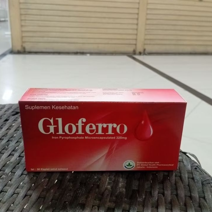 Suplemen kesehatan GLOFERRO box isi 30 kaplet original