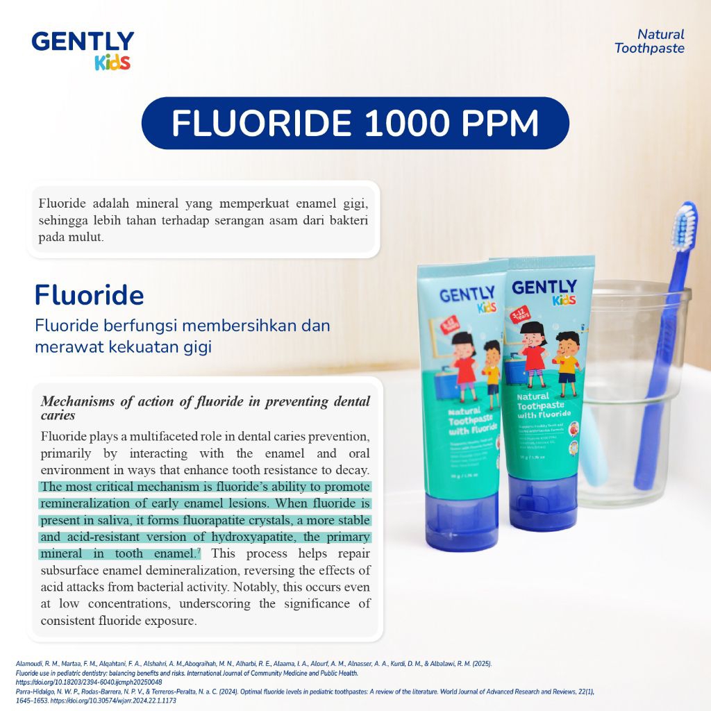 Gently Toothpaste Kids Lychee 50gr