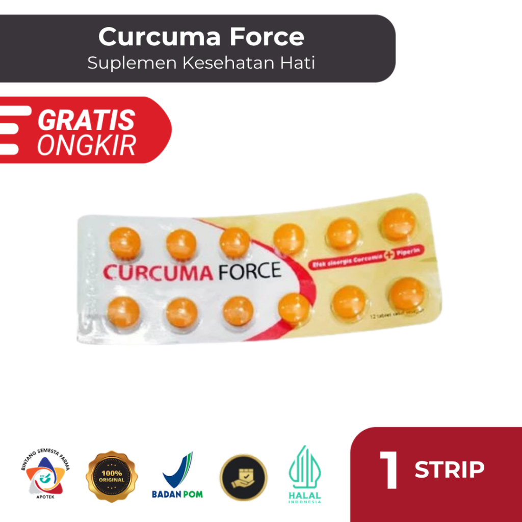 Curcuma Force 1 Strip 12 Tablet