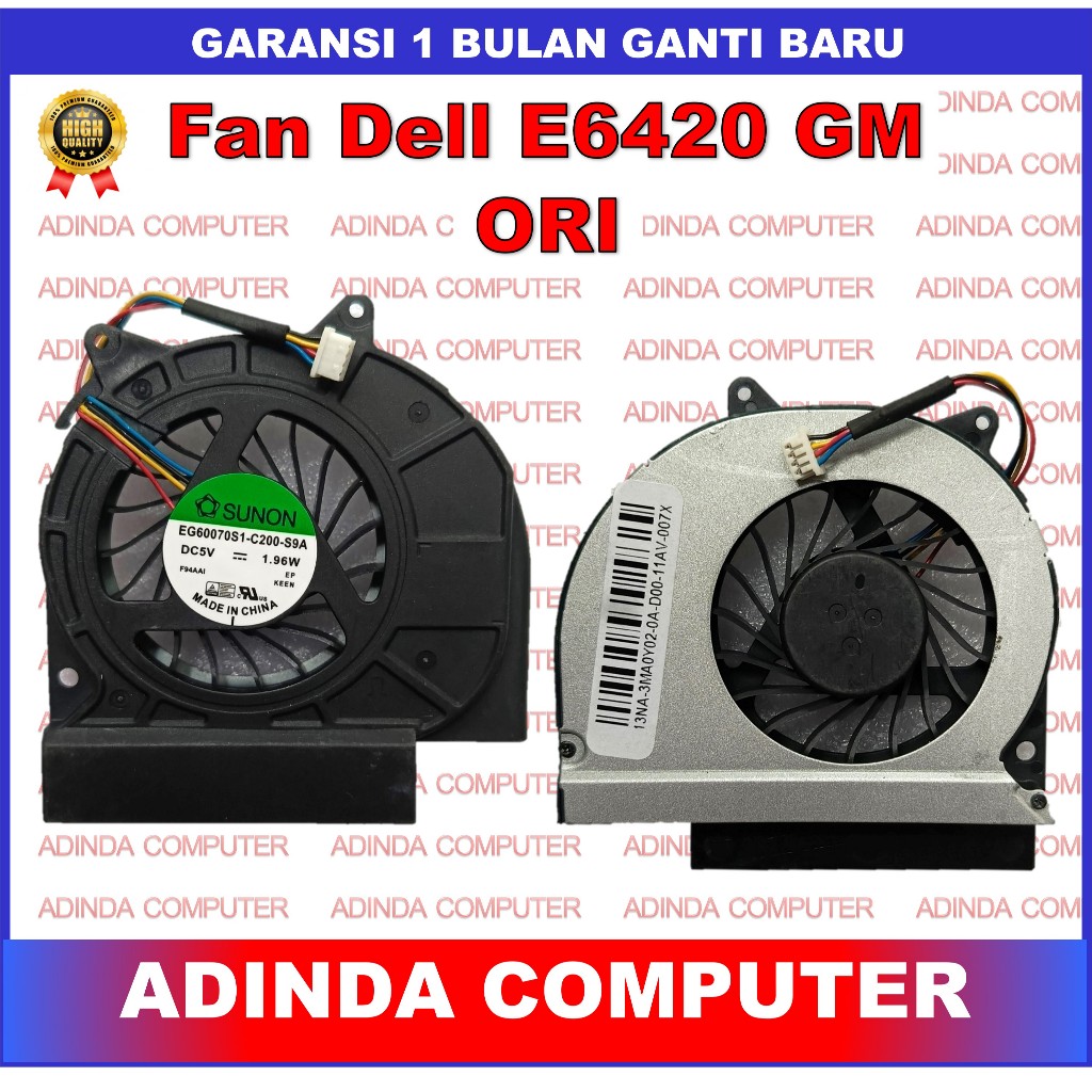 Fan DELL E6420 Integrated graphics GM