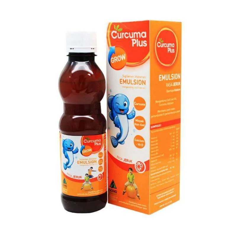 CURCUMA PLUS GROW SIRUP RASA JERUK