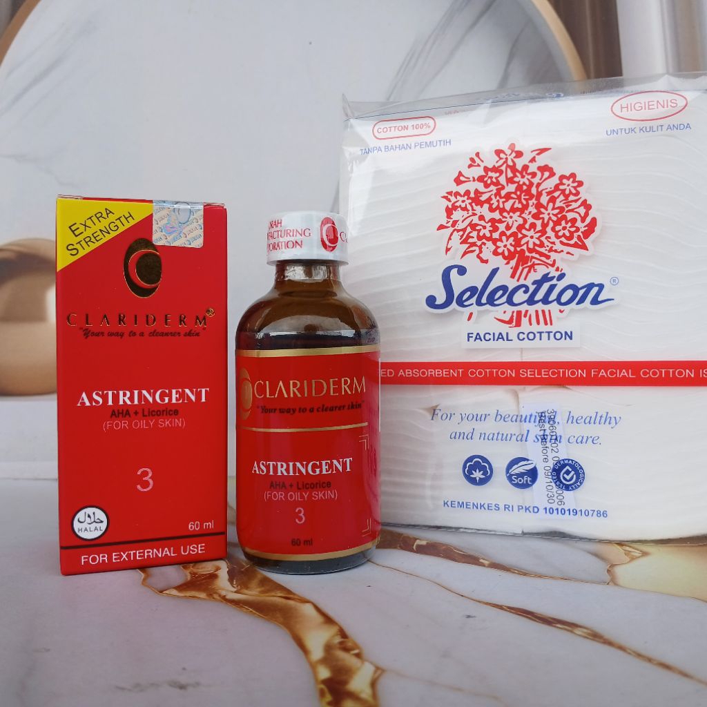 Toner CLARIDERM Gratis Kapas Selection