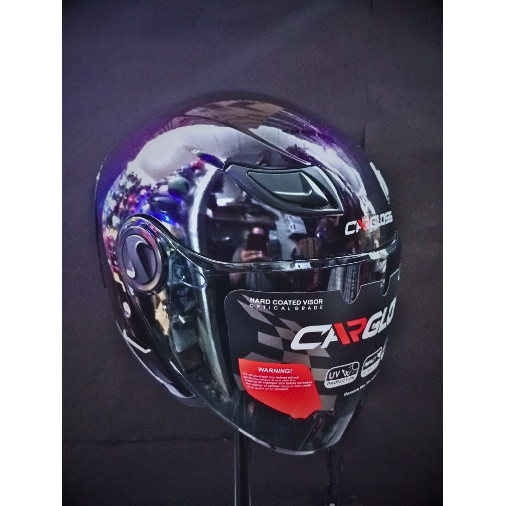 HELM CARGLOSS NFS SOLID MOONLIGHT PURPLE HELM HALF FACE