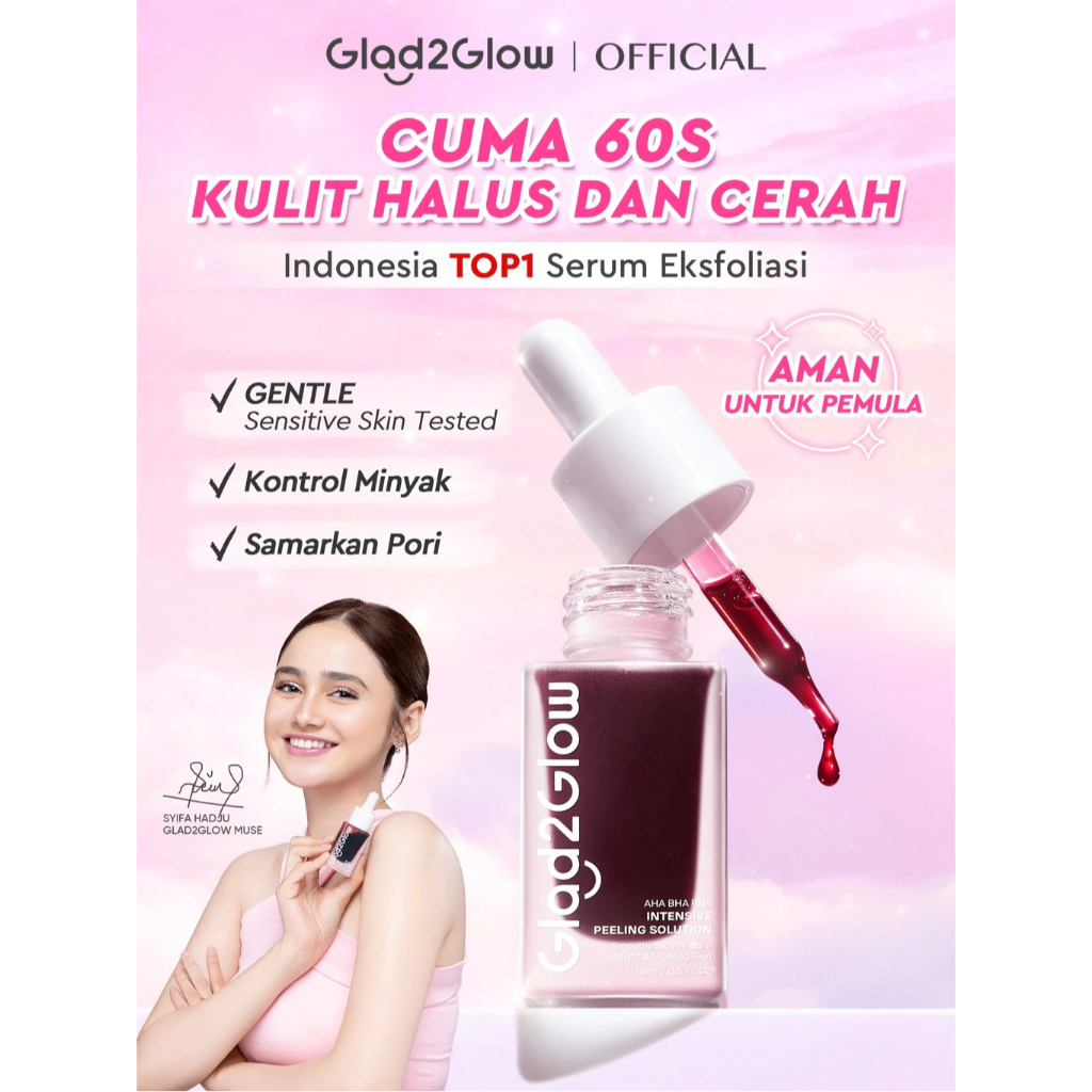 Glad2Glow Peeling Solution AHA BHA PHA Intensive Serum