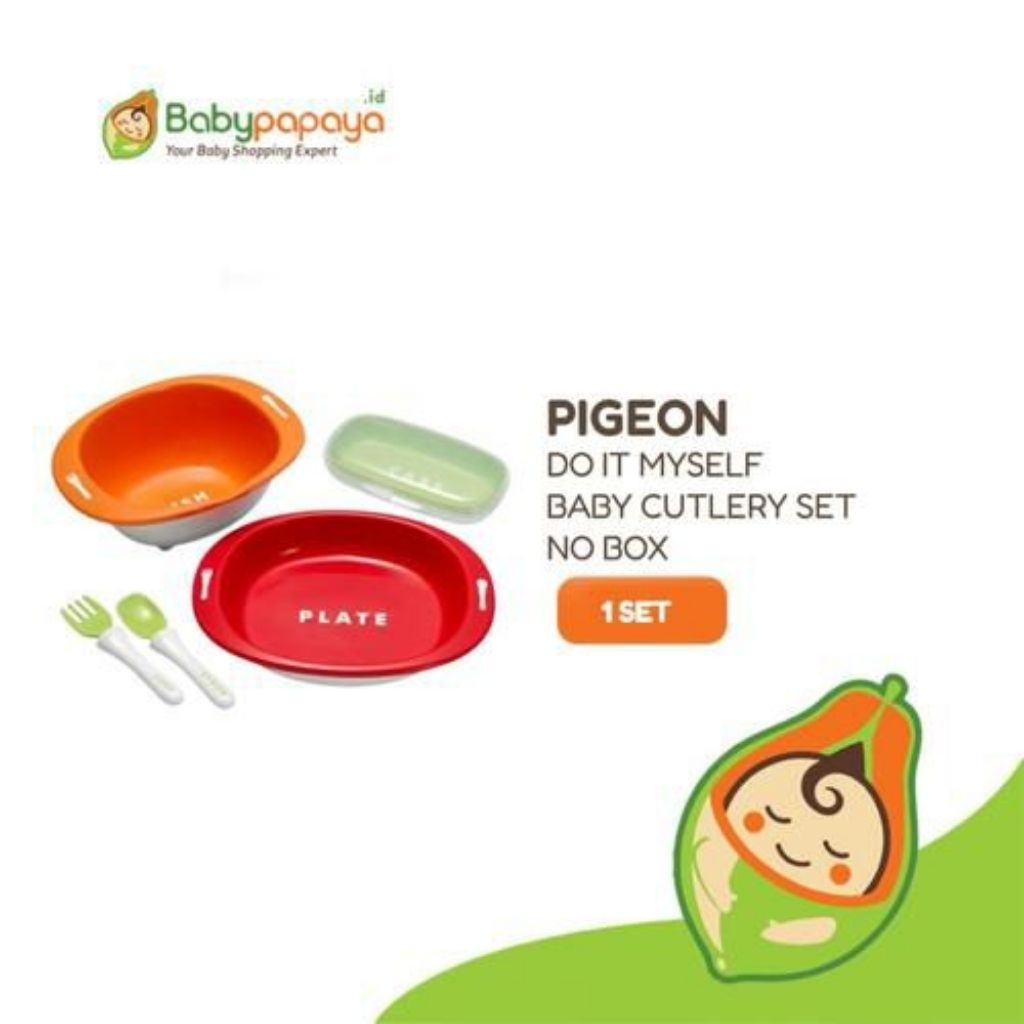 PIGEON Baby's First Tableware Set - Peralatan Makan Bayi