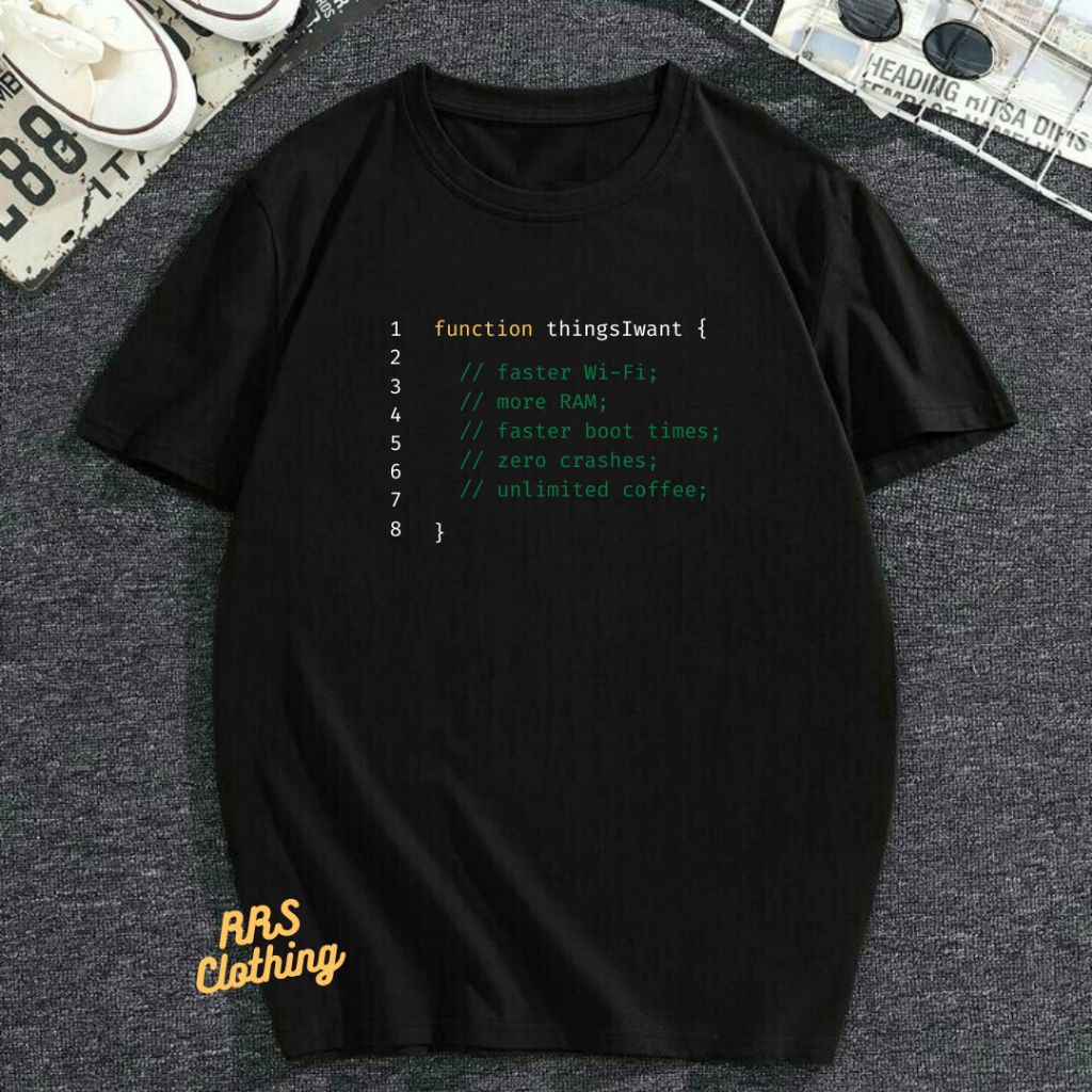 KAOS COMBED 24S PROGRAMMER FUNCTION THINGS I WANT BUKU CODING PROGRAMMING