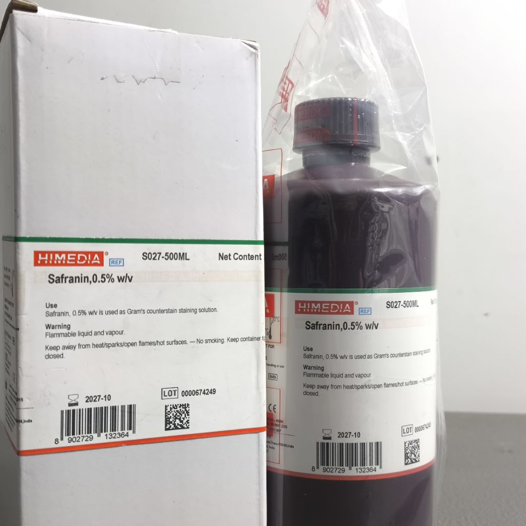 Safranin 0.5% 500ml For analysis